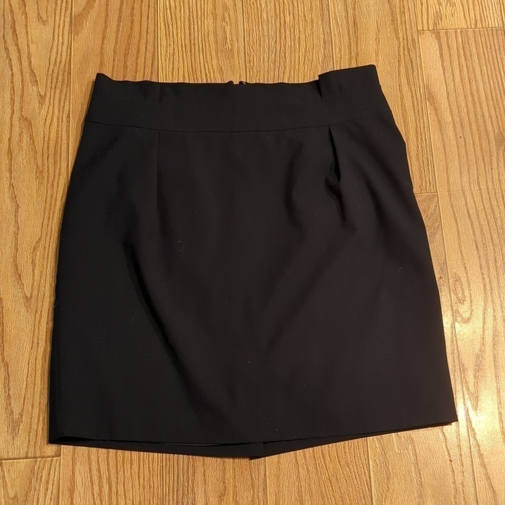 Lane Bryant Black Pencil Skirt with Stretch, Back Slit Women's Size 16